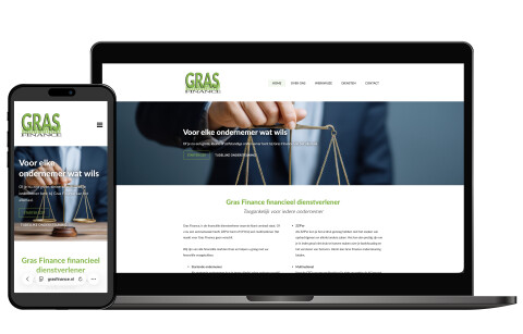 Voorbeeld website Gras